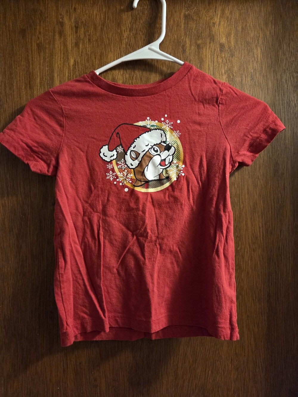 Buc-ees Red Holiday Graphic Kids Tee And Pants Size 4/5